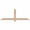 Ekena Millwork Eugene Smooth Timber Gable Bracket, Douglas Fir, 84"W x 31"H x 1 1/2"D x 5 1/2"F, 9/12 Pitch GBW084X31X0206EUG00SDF - alternate 1